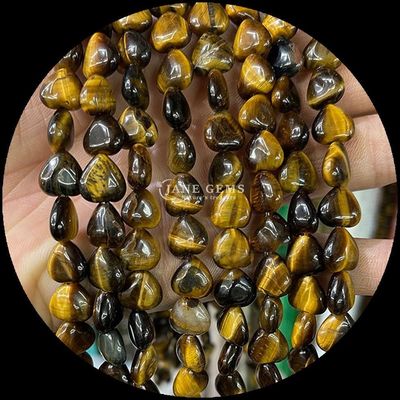 Rose Quartz Carnelian Gem Bead Crystal tự nhiên hình trái tim đá Loose Bead Strands cho vòng tay