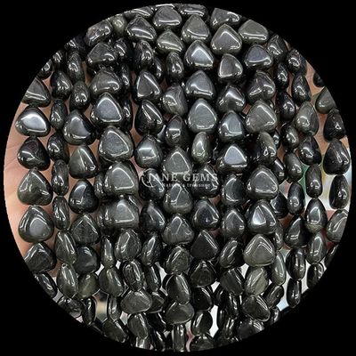 Aquamarine Amethyst Gem Bead Natural Crystal Heart Shape Stone Loose Bead Strands cho vòng đeo tay