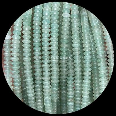 Pink Aventurine Green Aventurine Gem Bead Natural Crystal UFO Shape Stone Loose Bead Strands cho vòng đeo tay