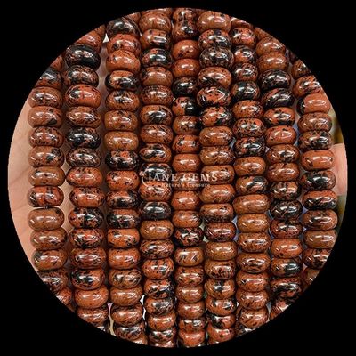 Lemon Jade Amazonite Gem Bead Natural Crystal UFO Shape Stone Loose Bead Strands Cho Vòng tay
