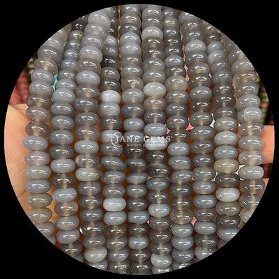 Lucky Jade Lava Stone Gem Bead Natural Crystal Abacus Shape Stone Loose Bead Strands cho vòng đeo tay