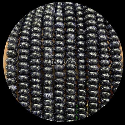 Lucky Jade Lava Stone Gem Bead Natural Crystal Abacus Shape Stone Loose Bead Strands cho vòng đeo tay