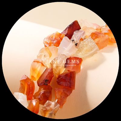 Rose Quartz Amethyst Gem Bead Natural Crystal Raw Rough Stone Loose Bead Strands cho vòng đeo tay