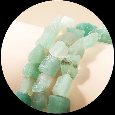 Fluorite Amazonite Gem Bead Natural Crystal Raw Rough Stone Loose Bead Strands cho vòng đeo tay