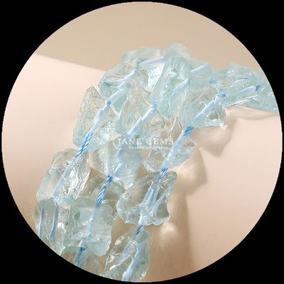 Fluorite Amazonite Gem Bead Natural Crystal Raw Rough Stone Loose Bead Strands cho vòng đeo tay