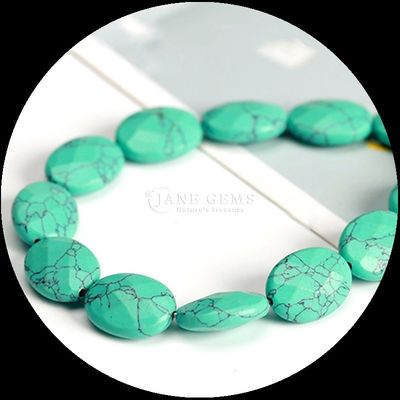 Hình hình hình bầu dục có mặt hạt đá quý tinh thể tự nhiên Opalite màu xanh lá cây Đá chấm lỏng dây đeo đeo tay