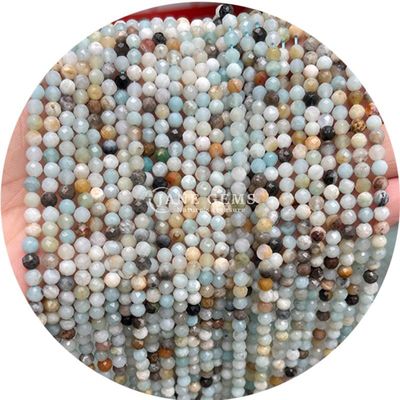 Đá quý vòng mặt cắt hạt đá tự nhiên Strand Quartz cho làm đồ trang sức thủ công