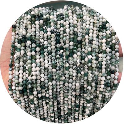 Đá quý vòng mặt cắt hạt đá tự nhiên Strand Quartz cho làm đồ trang sức thủ công