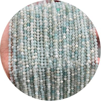 Đá quý vòng mặt cắt hạt đá tự nhiên Strand Quartz cho làm đồ trang sức thủ công