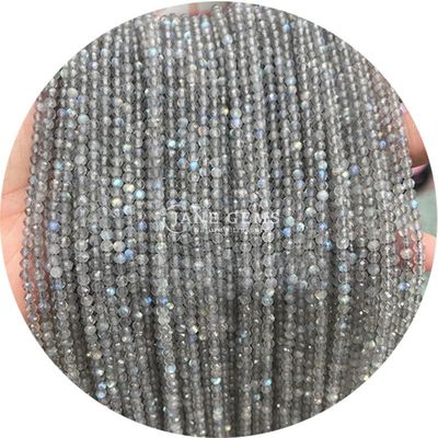 Đá quý vòng mặt cắt hạt đá tự nhiên Strand Quartz cho làm đồ trang sức thủ công