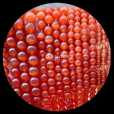Màu đỏ xanh tím màu sắc hạt hình tròn mắt mèo dây hạt lỏng cho năng lượng chữa bệnh và tặng quà