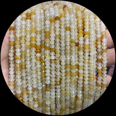 Lapis Lazuli Apatite Natural Gemstone Bead Shaped Abacus Loose Bead Strands cho năng lượng chữa bệnh và tự làm đồ trang sức