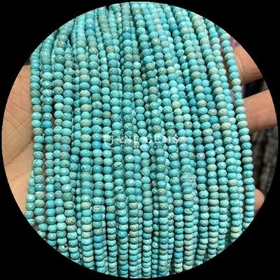 Lapis Lazuli Apatite Natural Gemstone Bead Shaped Abacus Loose Bead Strands cho năng lượng chữa bệnh và tự làm đồ trang sức