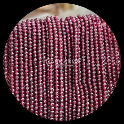 Tourmaline Garnet Đá quý tự nhiên hạt đúc hình dạng Abacus Loose Bead Strands cho năng lượng chữa bệnh và trang sức DIY Ma