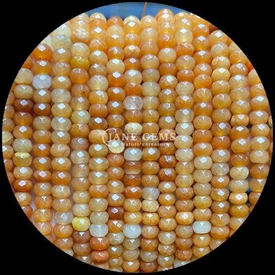 Fluorite Carnelian Đá quý tự nhiên hạt đốm hình dạng Abacus lỏng lẻo hạt đốm cho năng lượng chữa bệnh và đồ trang sức DIY