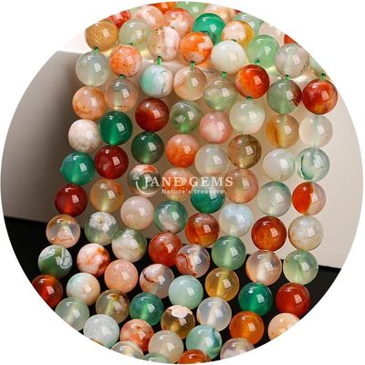 Vòng tự nhiên trơn tru trộn Agate lỏng hạt đai cho đồ trang sức & thủ công DIY Makin