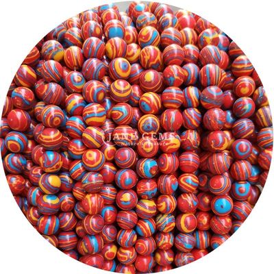Malachite Beads Phản ứng Malachite Stone Beads Tròn Loose Stone Beads Cho đồ trang sức DIY