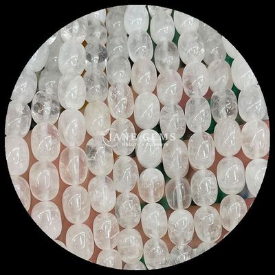 Rose Quartz Clear Quartz Natural Gemstone Bead Strands Natural Gemstone Barrel Shape Beads cho quà tặng tùy chỉnh
