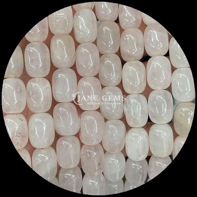 Rose Quartz Clear Quartz Natural Gemstone Bead Strands Natural Gemstone Barrel Shape Beads cho quà tặng tùy chỉnh