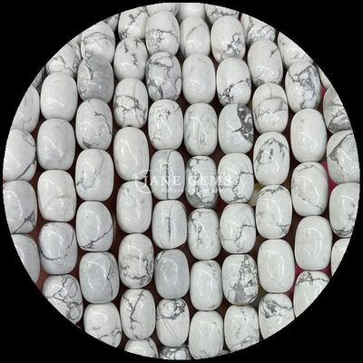 Gems Bead Howlite Opalite Natural Crystal Gemstone Barrel Shape Loose Bead Strands để làm đồ trang sức
