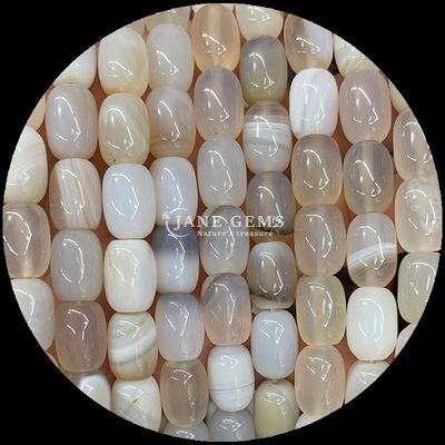 Gems Bead Howlite Opalite Natural Crystal Gemstone Barrel Shape Loose Bead Strands để làm đồ trang sức