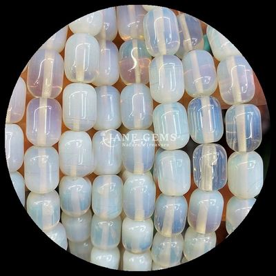 Gems Bead Howlite Opalite Natural Crystal Gemstone Barrel Shape Loose Bead Strands để làm đồ trang sức