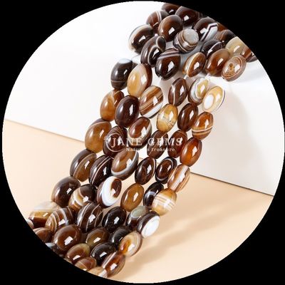 Ngọc quý Bead Dalmatian Jasper Natural Crystal Gemstone Barrel Shape Loose Bead Strands để làm đồ trang sức