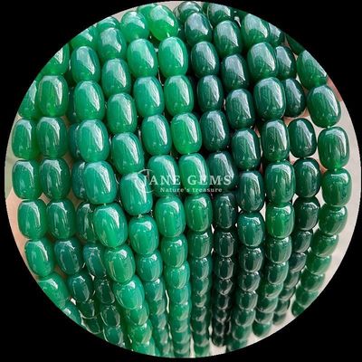 Ngọc quý Bead Dalmatian Jasper Natural Crystal Gemstone Barrel Shape Loose Bead Strands để làm đồ trang sức