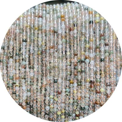 Khả năng chữa bệnh Semi-đá quý Đá tròn mịn mỏng đinh lỏng Zebra Jasper Natural Beads Strands For DIY