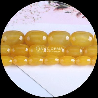 Ngọc quý Bead Carnelian Green Agate Natural Crystal Gemstone Barrel Shape Loose Bead Strands để làm đồ trang sức