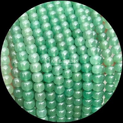 Ngọc quý Bead Green Aventurine Violet Stone Natural Crystal Gemstone Apple Shape Loose Bead Strands để làm đồ trang sức