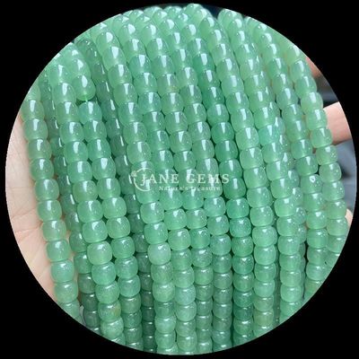 Ngọc quý Bead Green Aventurine Violet Stone Natural Crystal Gemstone Apple Shape Loose Bead Strands để làm đồ trang sức