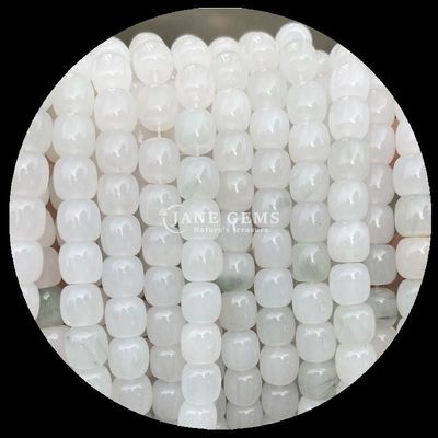 Ngọc quý Bead Rose Quartz Ice Green Jade Natural Crystal Gemstone Apple Shape Loose Bead Strands để làm đồ trang sức