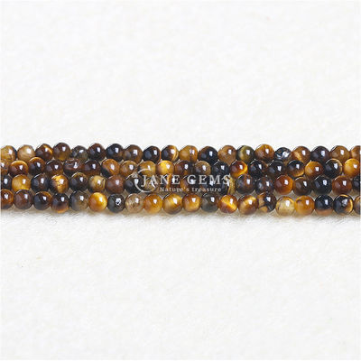 Thiên nhiên tinh thể Tiger Eye vòng hạt Crazy Lace Agate đá quý lỏng Strand năng lượng chữa bệnh hạt cho đồ trang sức làm