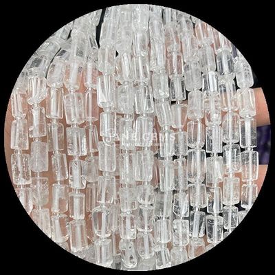 Ngọc quý hạt tinh thể tự nhiên Apatite Rhodonite đá quý mặt bằng hình trụ hình dạng lỏng lẻo hạt dây cho việc làm đồ trang sức