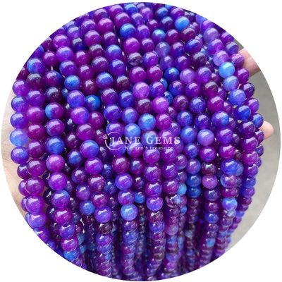 Đá bán quý Chalcedony Beads Necklace Crystal Beads Để làm đồ trang sức