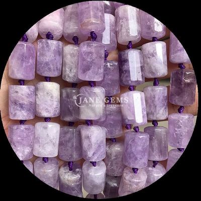 Ngọc quý hạt tinh thể tự nhiên Apatite Rhodonite đá quý mặt bằng hình trụ hình dạng lỏng lẻo hạt dây cho việc làm đồ trang sức