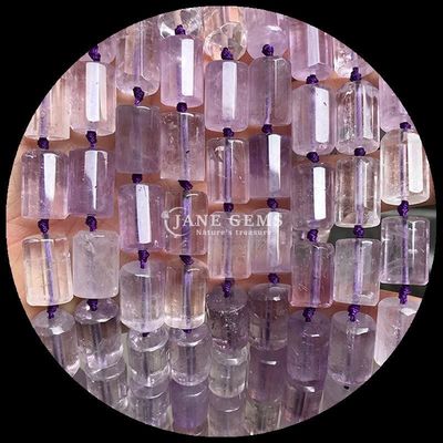 Ngọc quý hạt tinh thể tự nhiên Apatite Rhodonite đá quý mặt bằng hình trụ hình dạng lỏng lẻo hạt dây cho việc làm đồ trang sức