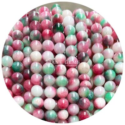 Various Smooth Round Loose Chalcedony Stone Beads Đá quý cho vòng tay Beads làm đồ trang sức