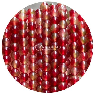 Various Smooth Round Loose Chalcedony Stone Beads Đá quý cho vòng tay Beads làm đồ trang sức