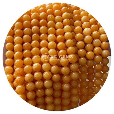 Various Smooth Round Loose Chalcedony Stone Beads Đá quý cho vòng tay Beads làm đồ trang sức