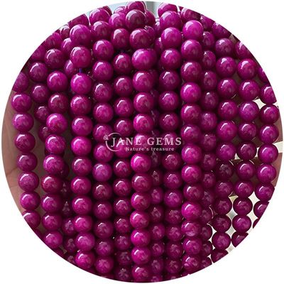 Various Smooth Round Loose Chalcedony Stone Beads Đá quý cho vòng tay Beads làm đồ trang sức