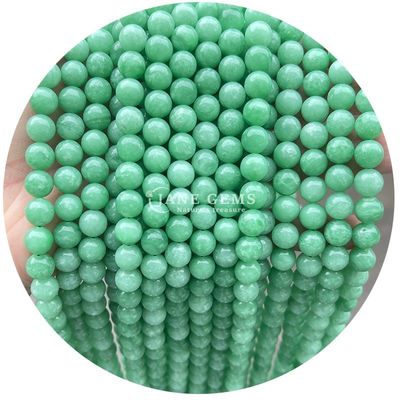 Round Jades Màu đá Chalcedony hạt chữa bệnh tinh thể đá tự nhiên lỏng lỏng hạt cho làm đồ trang sức DIY