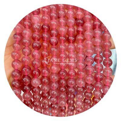 Round Jades Màu đá Chalcedony hạt chữa bệnh tinh thể đá tự nhiên lỏng lỏng hạt cho làm đồ trang sức DIY
