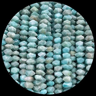 Ngọc quý hạt tinh thể tự nhiên Amazonite Eagle Eye đá quý hình dạng không đều lăn lỏng hạt để làm đồ trang sức