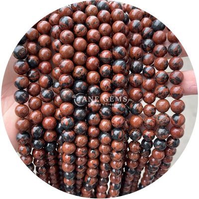 Đá quý thiên nhiên Đá đá biển Jasper Dragon Blood Loose Strand Beads Cho làm đồ trang sức