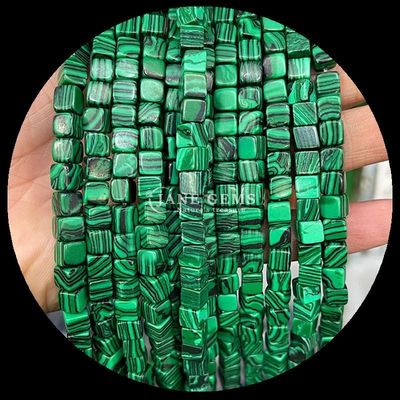 Hình hình hình khối hình vuông Opalite Tiger's Eye Loose Bead Strands cho năng lượng chữa bệnh