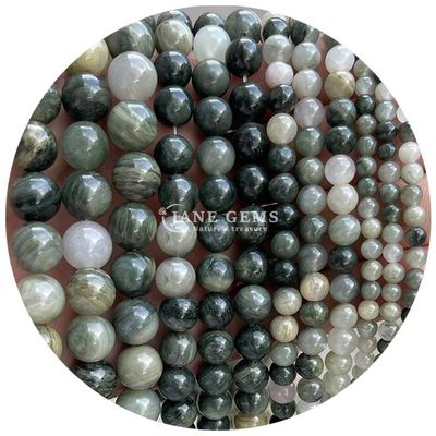 Đá ngọc bích đen tự nhiên Rhodochrosite hạt kim loại cho đồ trang sức Làm vòng tay DIY