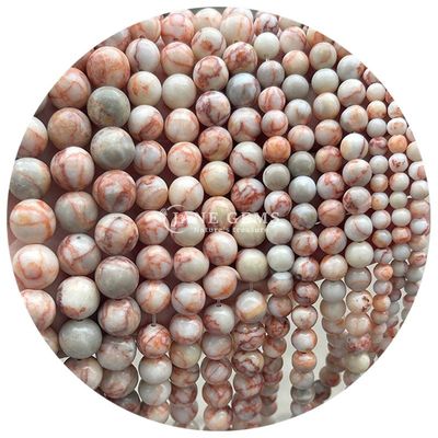 Đá ngọc bích đen tự nhiên Rhodochrosite hạt kim loại cho đồ trang sức Làm vòng tay DIY