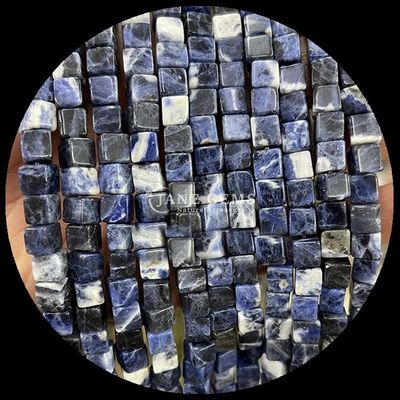 Đồ trang sức DIY và Crystal Healing Labradorite tự nhiên Blue Dot Loose Bead Strands ở các kích thước khác nhau